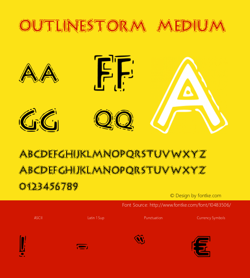 OutlineStorm Medium Version 001.000图片样张