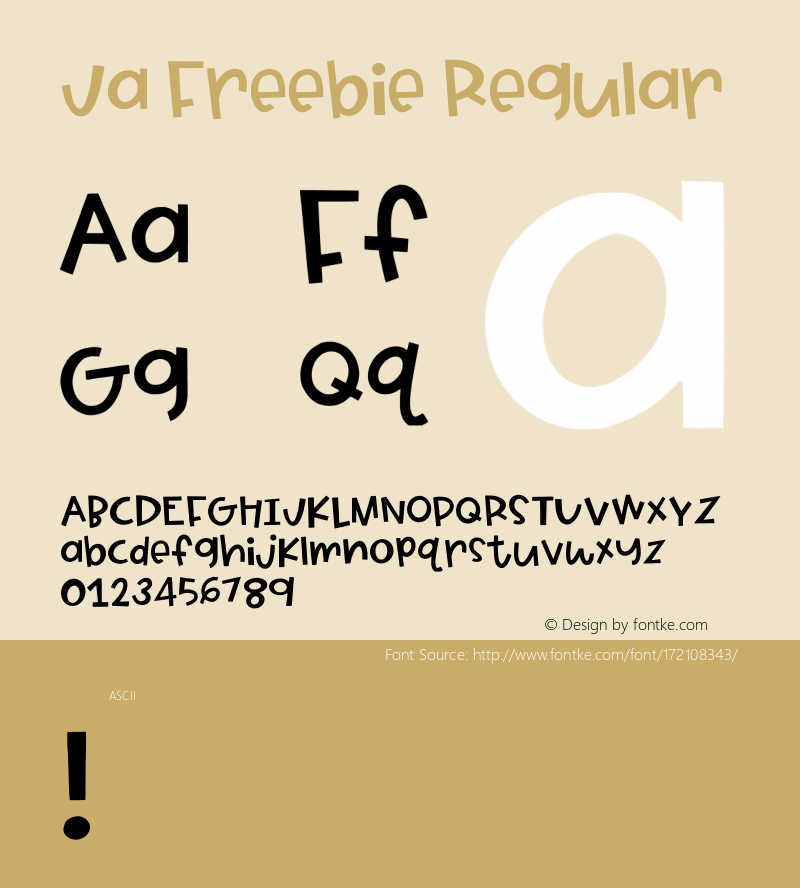 Ja Freebie Regular Version 001.002图片样张