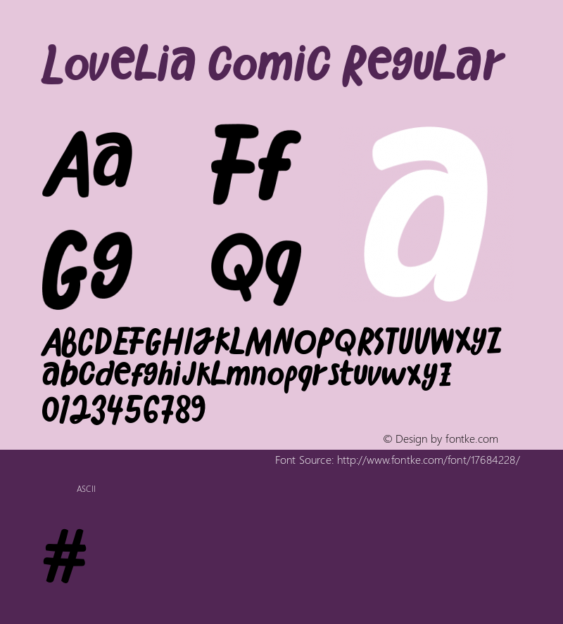 Lovelia comic Regular Version 1.000图片样张