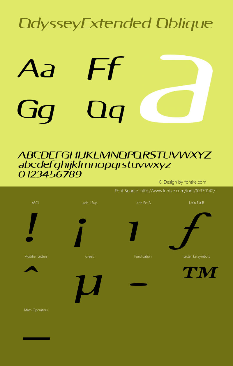 OdysseyExtended Oblique Rev. 003.000图片样张