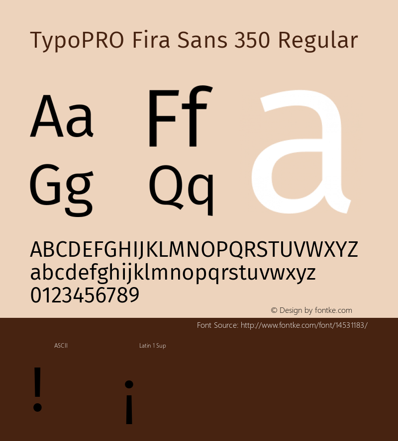 TypoPRO Fira Sans 350 Regular Version 3.105;PS 003.105;hotconv 1.0.70;makeotf.lib2.5.58329图片样张