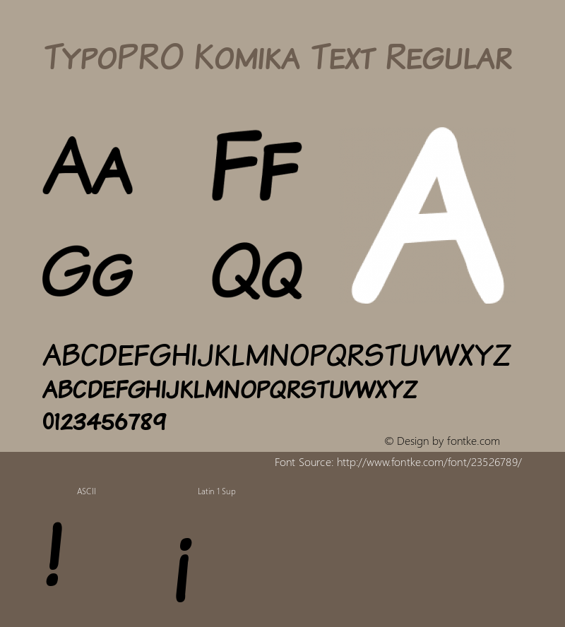 TypoPRO Komika Text Kaps 2.0图片样张