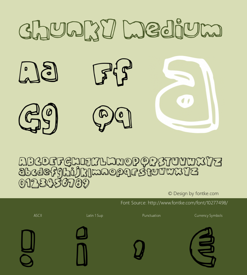 chunky Medium Version 001.000图片样张