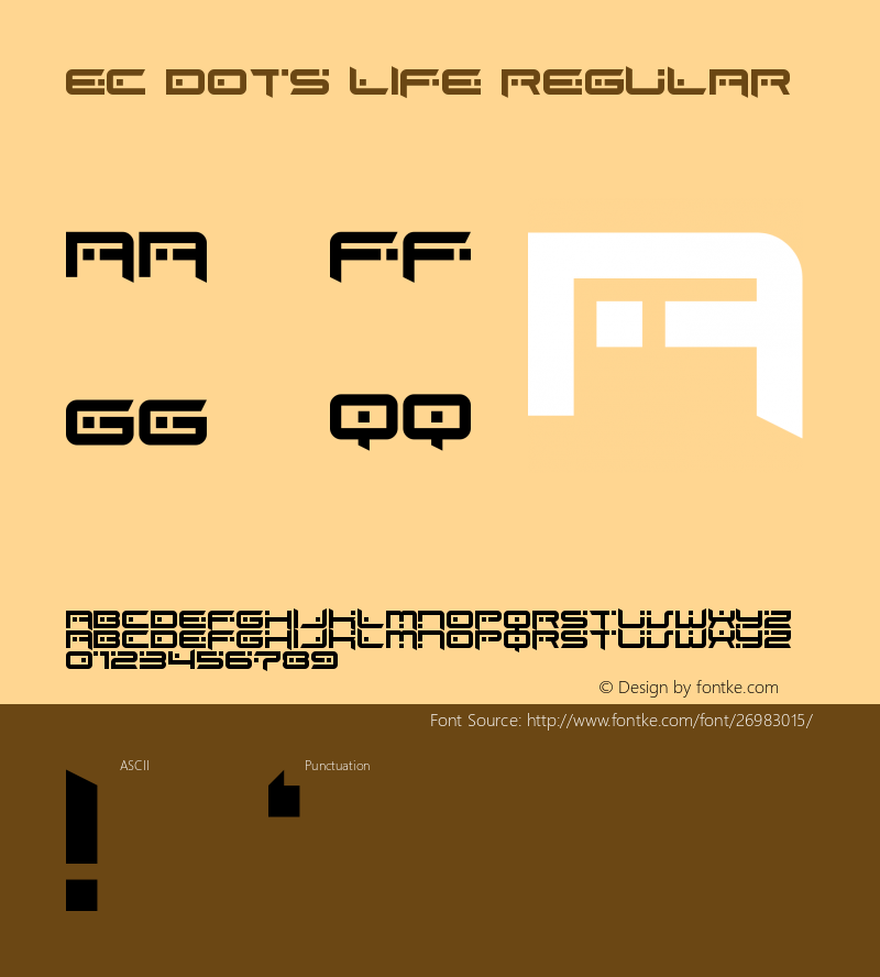 EC Dots Life Regular Version 1.0图片样张