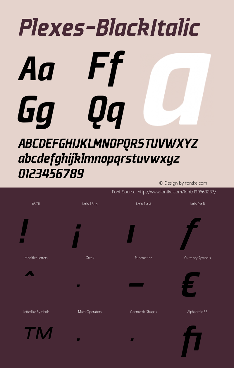 ☞Plexes Black Italic 001.000; ttfautohint (v1.5);com.myfonts.easy.dstype.plexes.black-italic.wfkit2.version.2nF8图片样张