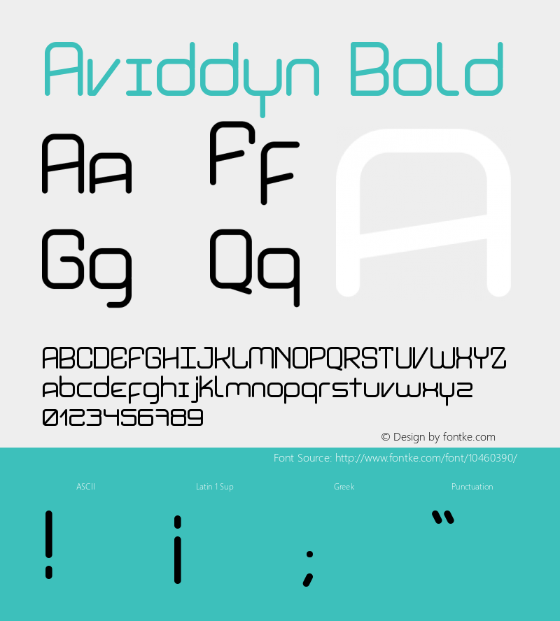 Aviddyn Bold Version 1.00图片样张