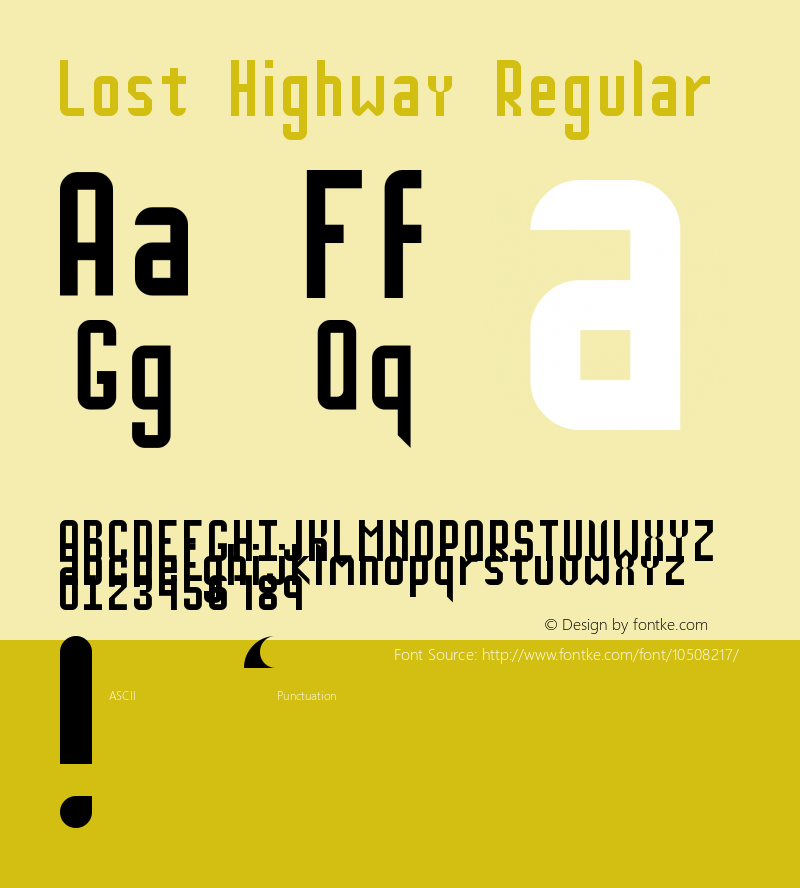 Lost Highway Regular Version 1.0图片样张