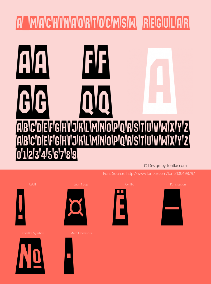 a_MachinaOrtoCmSw Regular 01.03图片样张