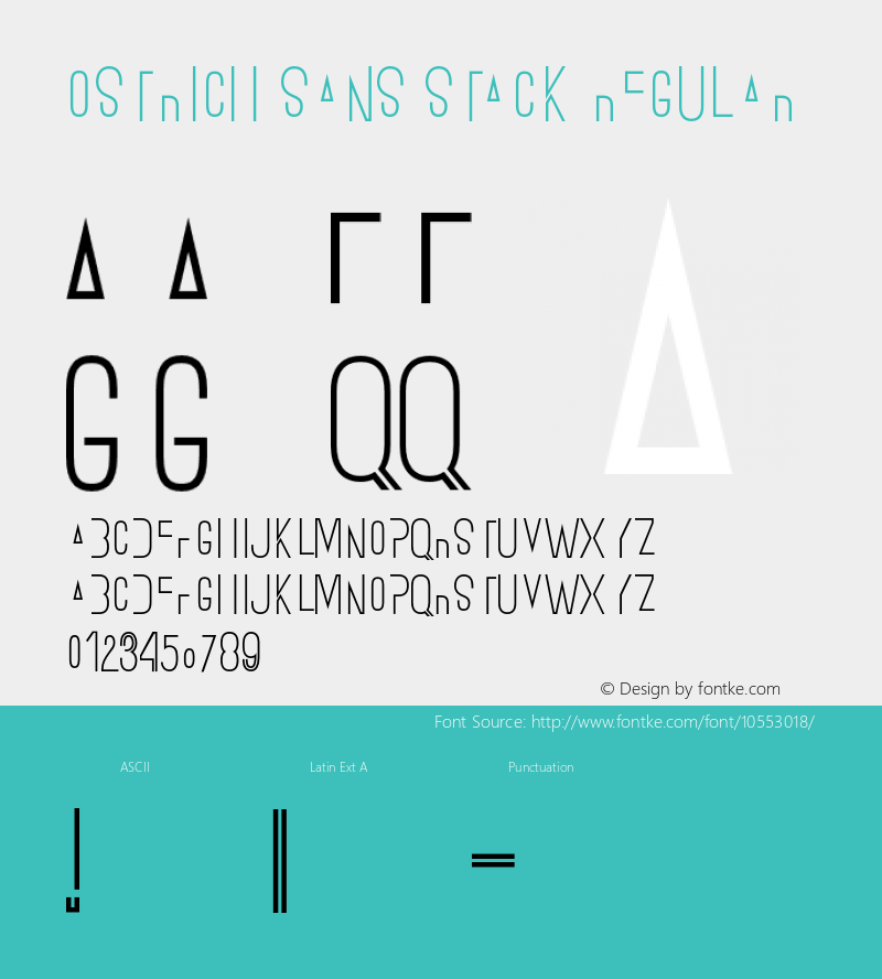 Ostrich Sans Stack Regular Version 1.000图片样张