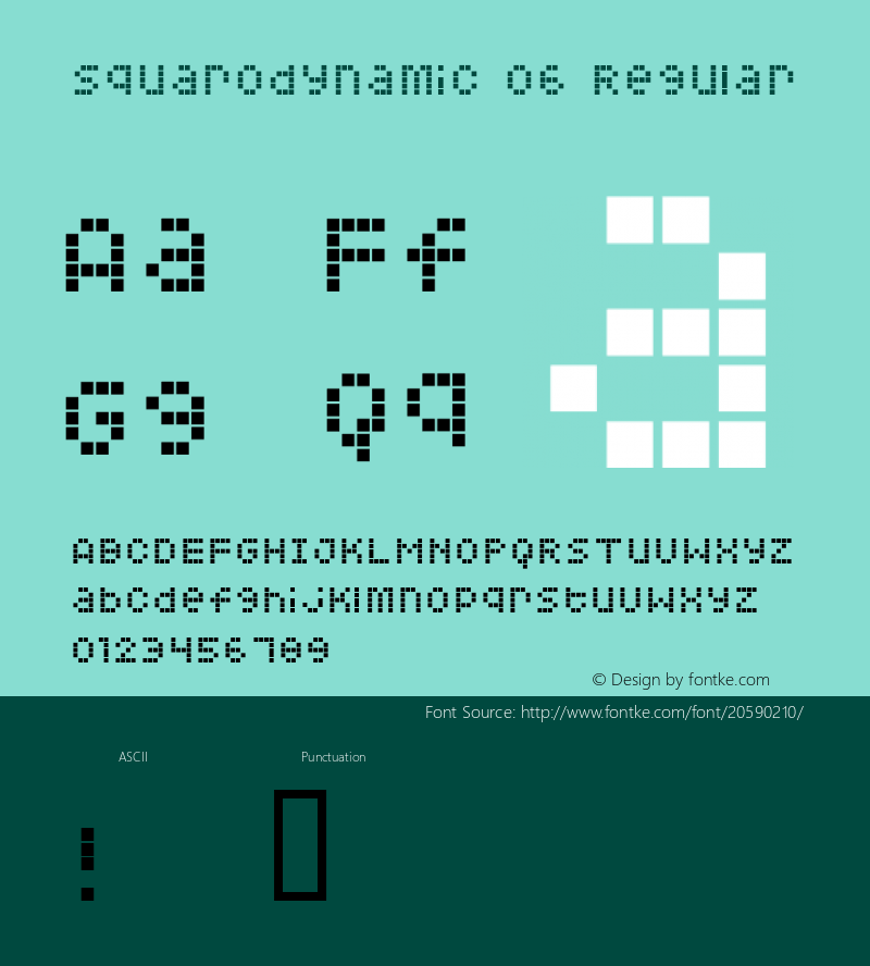 Squarodynamic 06 Macromedia Fontographer 4.1.3 1/3/01图片样张