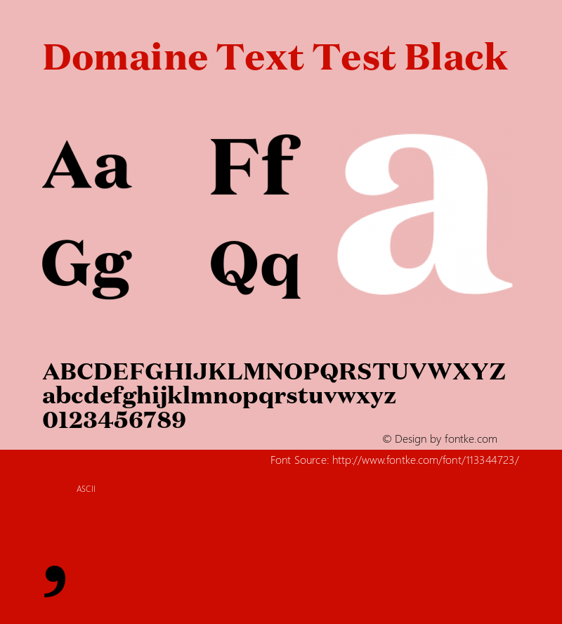 DomaineText-BlackTest Version 1.004;PS 1.0;hotconv 16.6.54;makeotf.lib2.5.65590;0图片样张