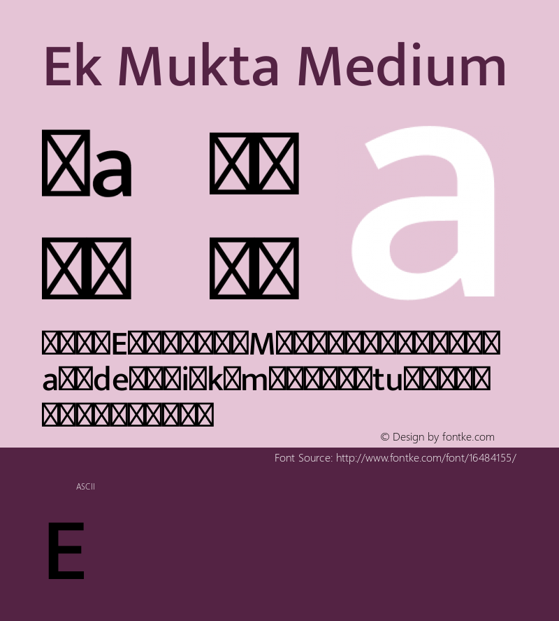 Ek Mukta Medium Version 1.2图片样张