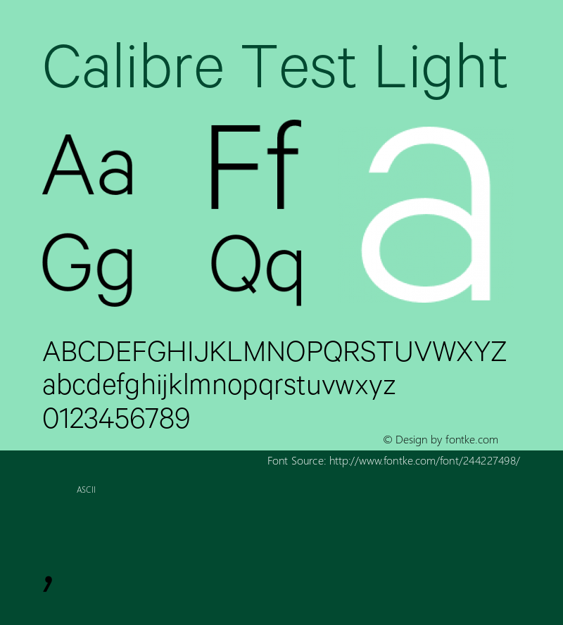 Calibre Light Test Regular Version 1.002;PS 001.001;hotconv 16.6.51;makeotf.lib2.5.65220图片样张