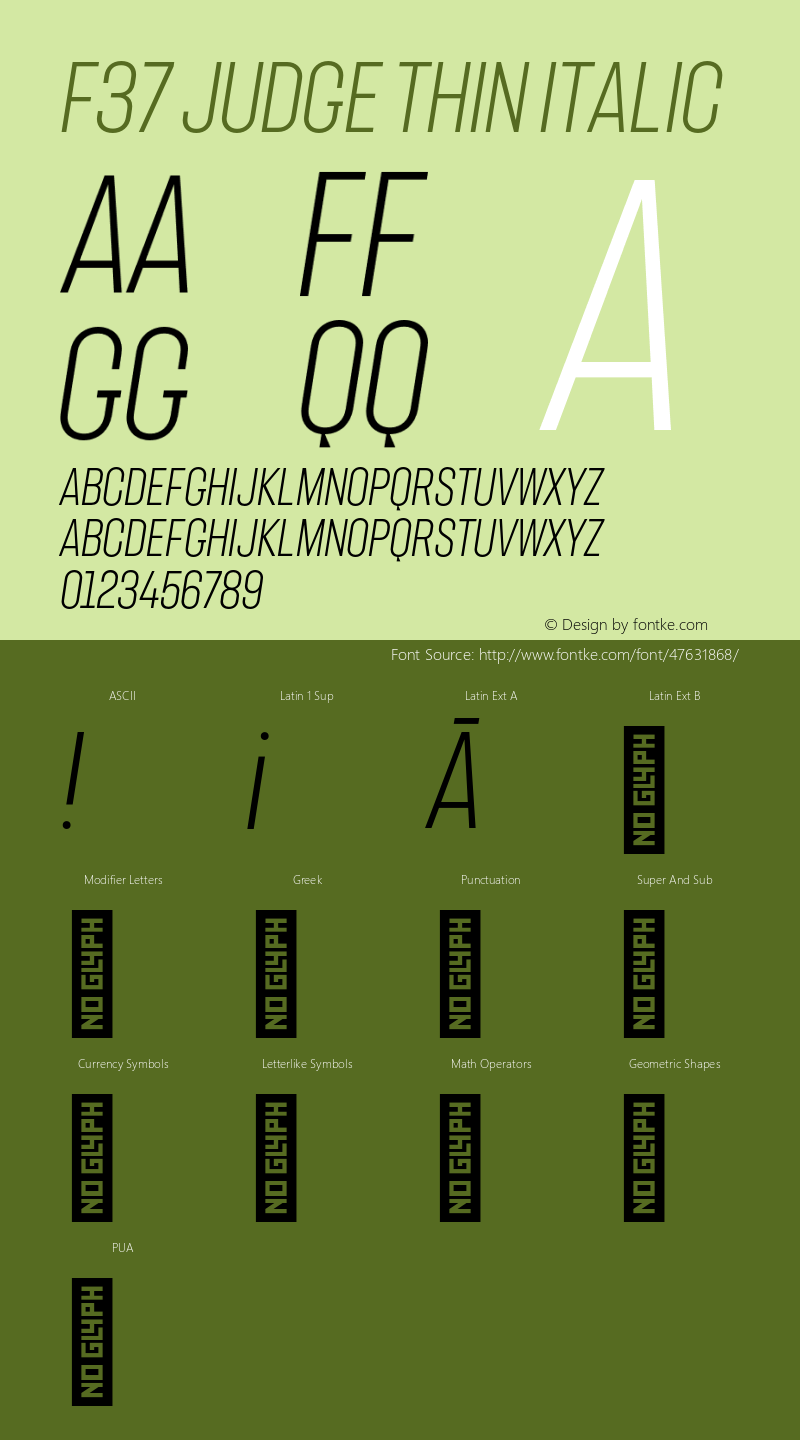 F37 Judge Thin Italic Version 1.000;PS 001.000;hotconv 1.0.88;makeotf.lib2.5.64775图片样张