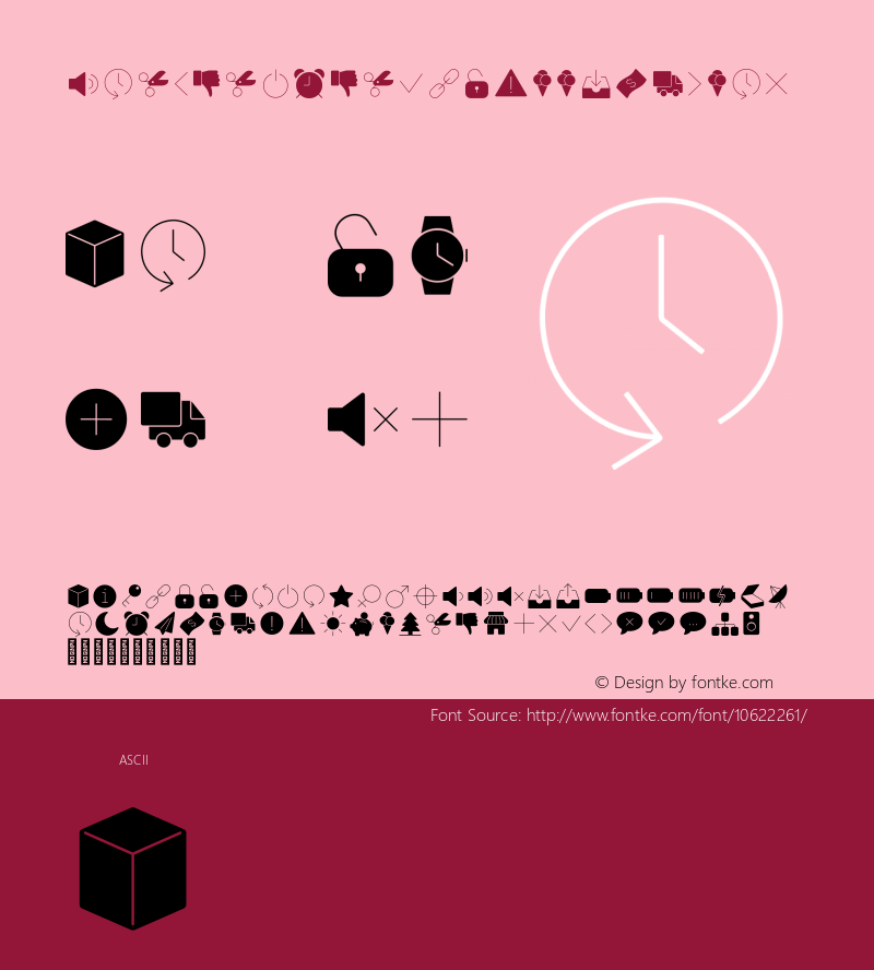 Panton Icons D Fill Regular Version 1.000图片样张