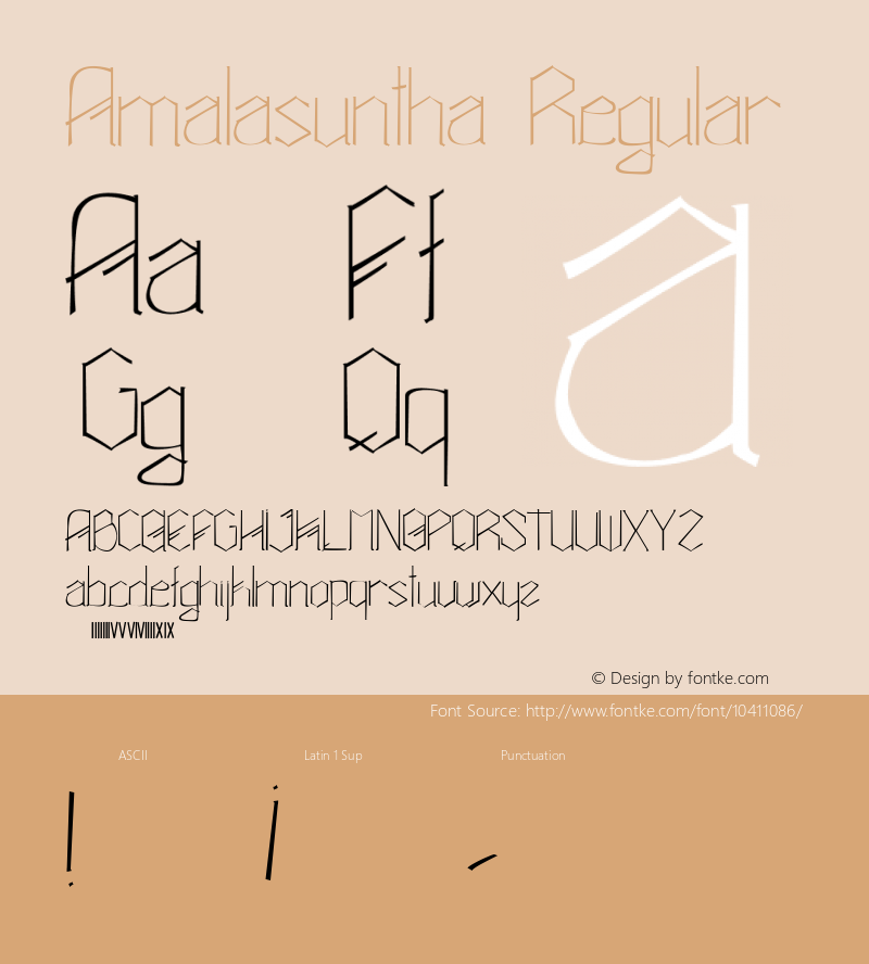 Amalasuntha Regular Version 1.000图片样张