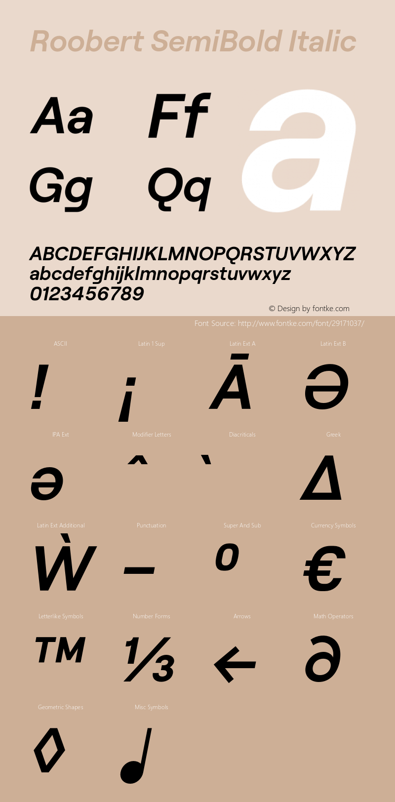 Roobert SemiBold Italic Version 1.002;PS 001.002;hotconv 1.0.88;makeotf.lib2.5.64775图片样张