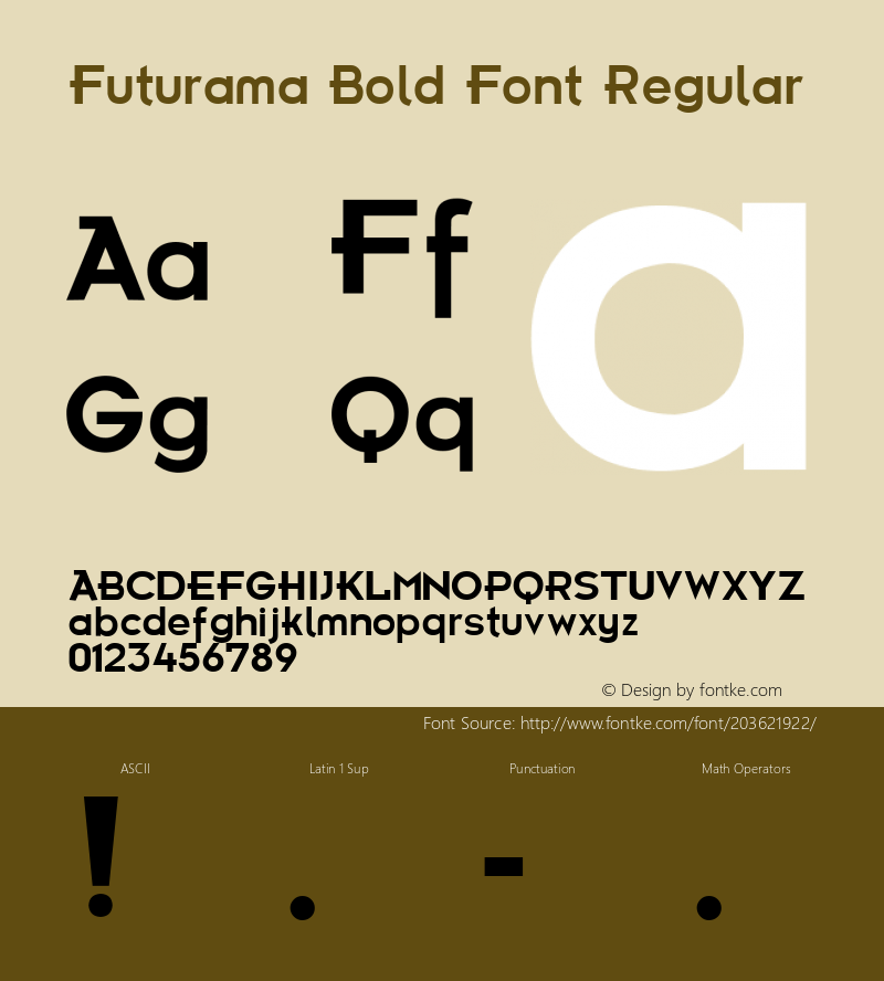 Futurama Bold Font 1.0图片样张