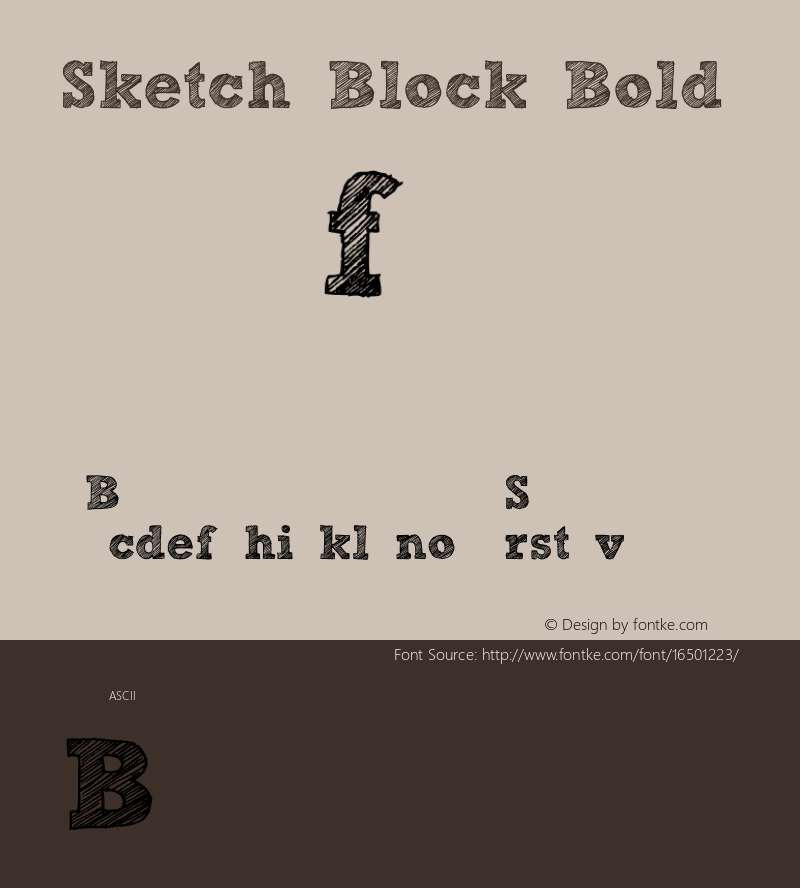 Sketch Block Bold Version 1.001图片样张