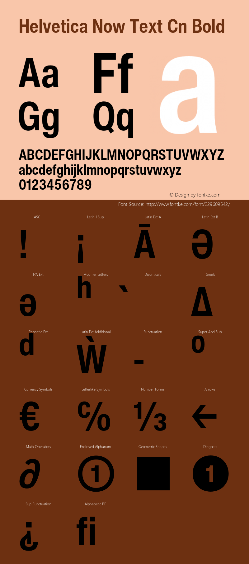 Helvetica Now Text Cn Bold Version 2.00图片样张