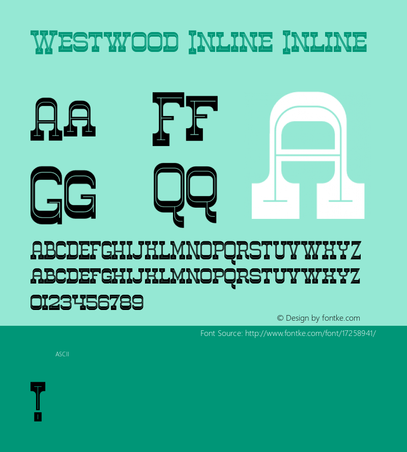 Westwood Inline Inline Version 1.000图片样张