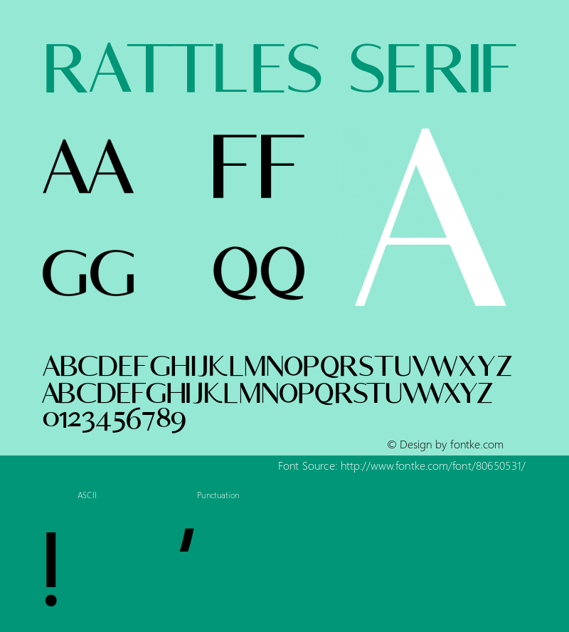 Rattles-Serif 1.000图片样张