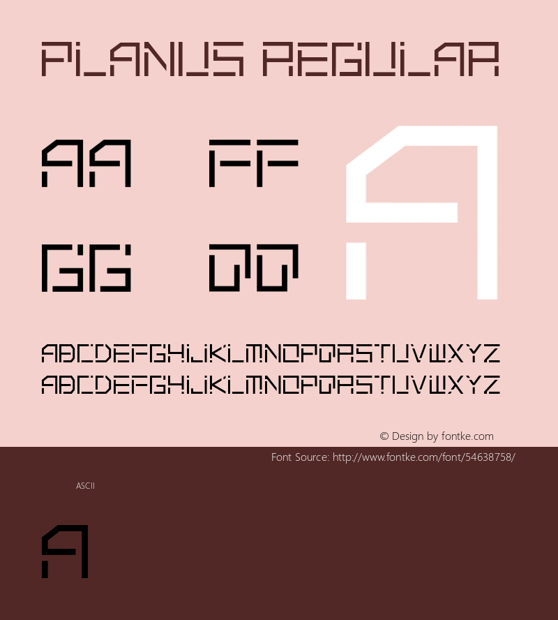 Planus Version 1.00;February 4, 2020;FontCreator 12.0.0.2525 32-bit图片样张