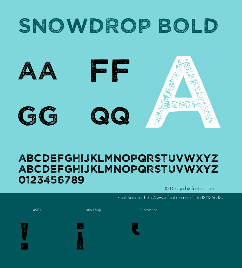 Snowdrop Version 2.000 created by Fontlab 7图片样张