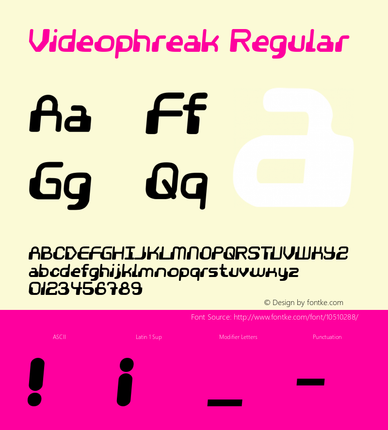 Videophreak Regular 2图片样张