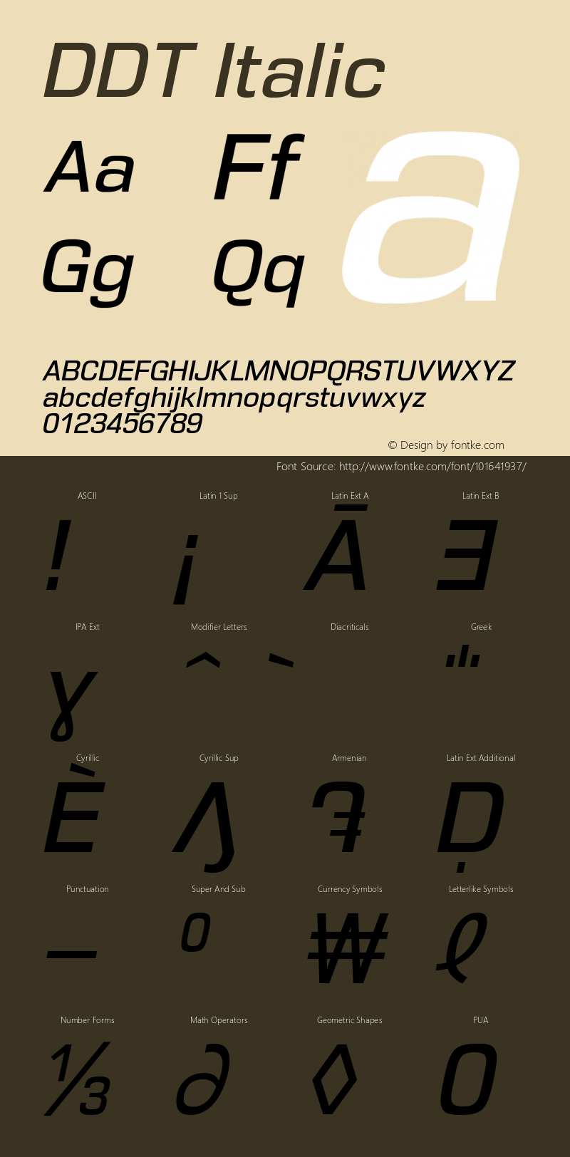 DDT Italic 2.000图片样张