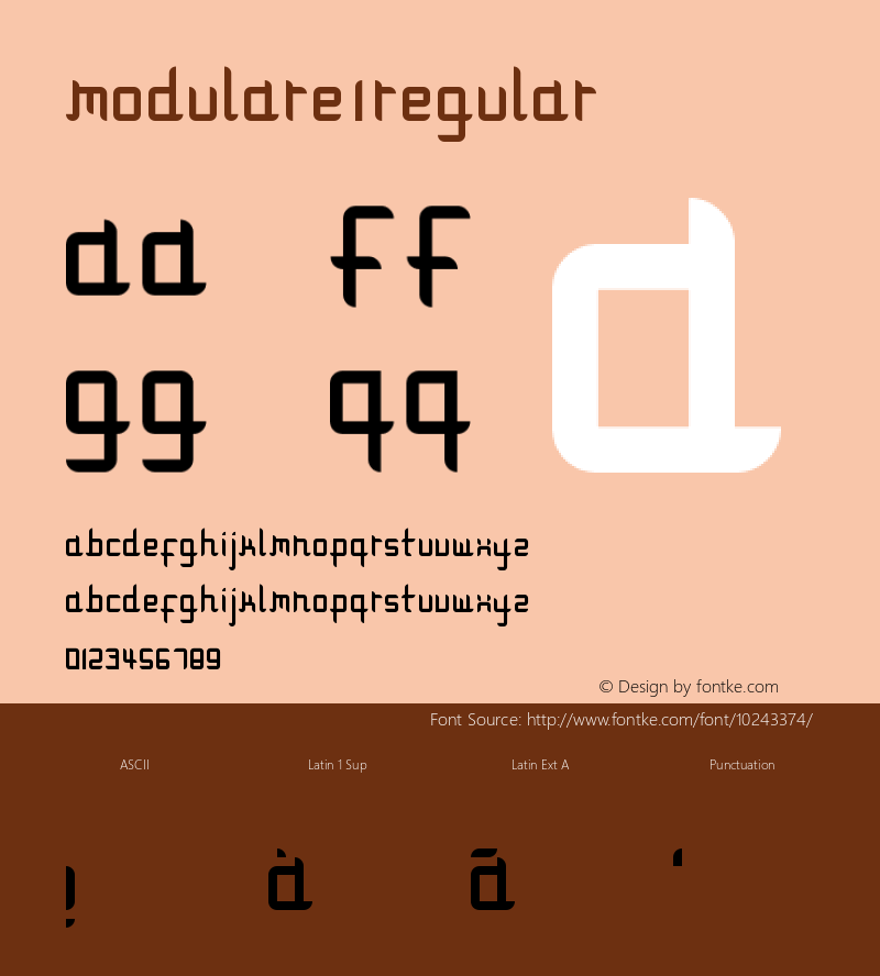 Modulare 1 Regular Version 1.0图片样张