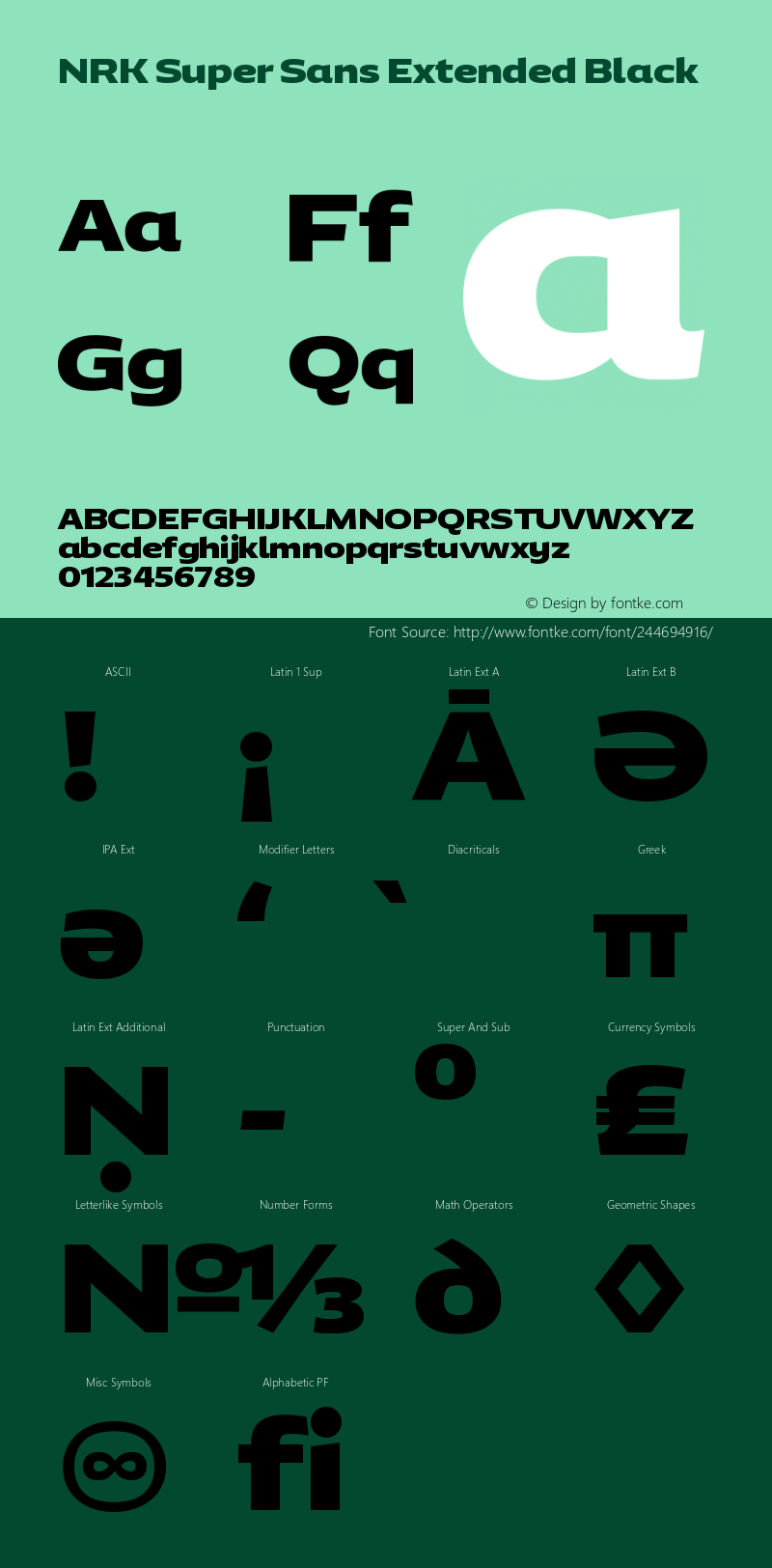 NRK Super Sans Extended Black Version 1.010图片样张