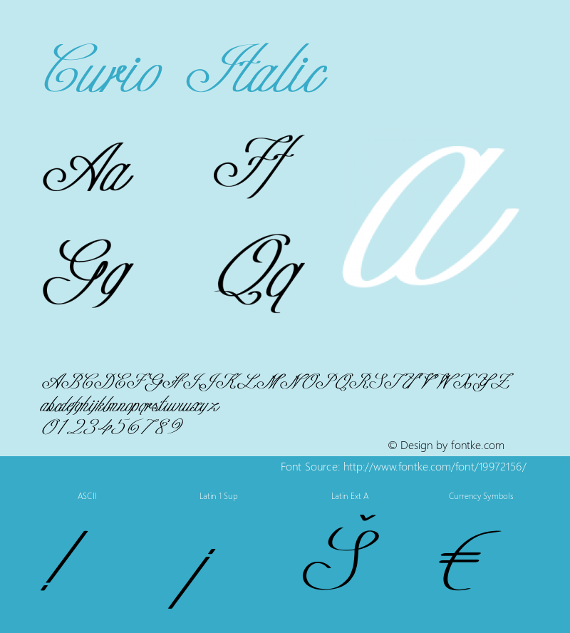 Curio-Italic Version 1.000图片样张