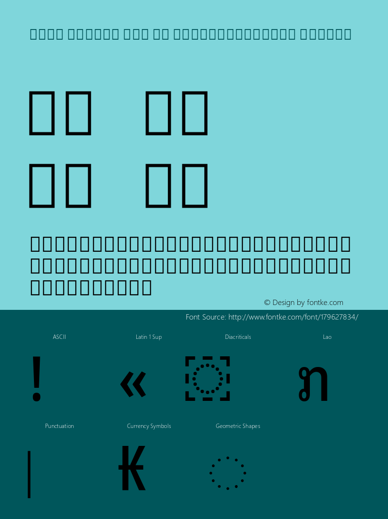 Noto Looped Lao UI ExtraCondensed Medium Version 1.00; ttfautohint (v1.8.4) -l 8 -r 50 -G 200 -x 14 -D lao -f none -a qsq -X 