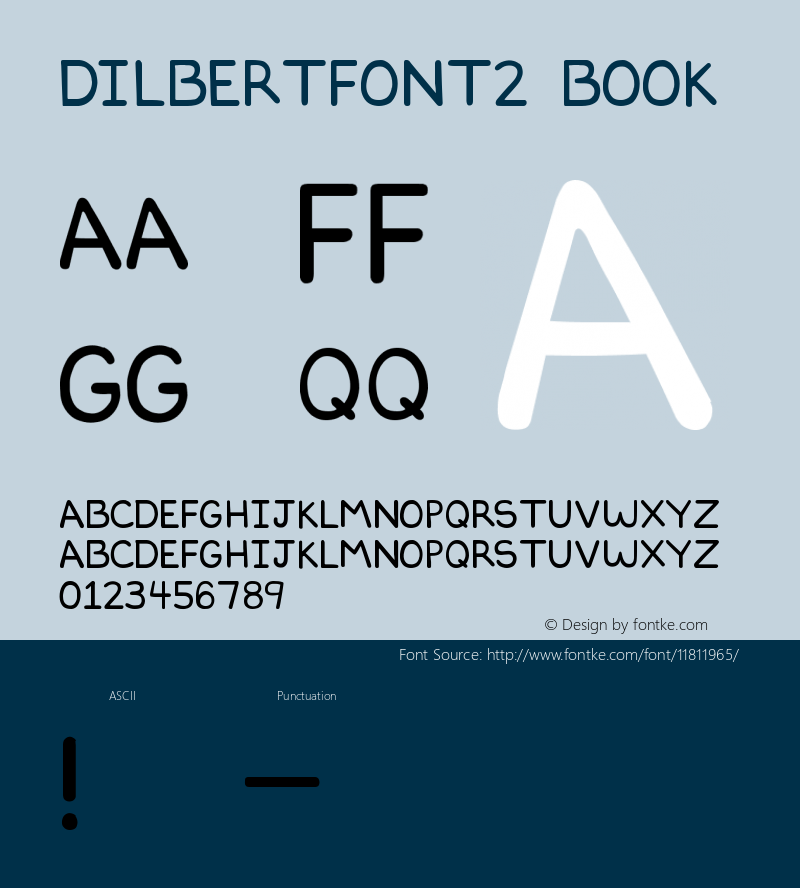 DILBERTFONT2 Book Version 1.0 Extracted by ASV图片样张