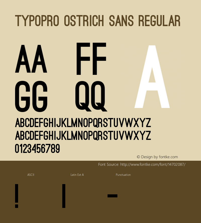 TypoPRO Ostrich Sans Regular Version 1.001;PS 001.001;hotconv 1.0.70;makeotf.lib2.5.58329图片样张