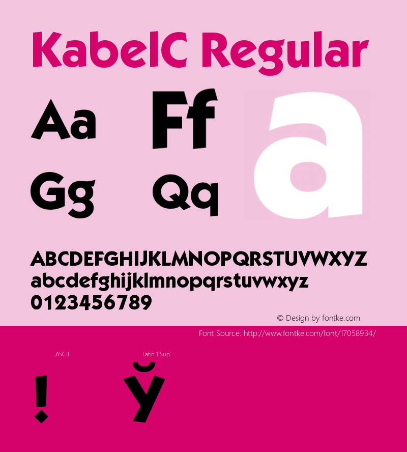 KabelC Regular 001.000图片样张