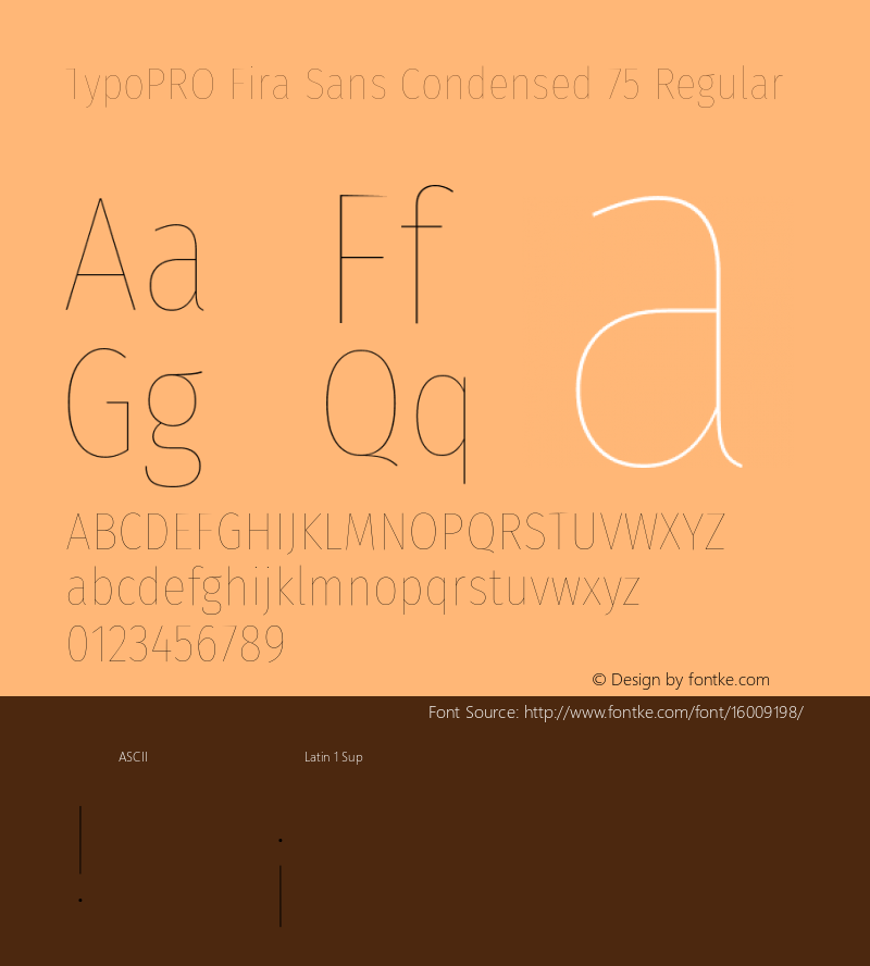 TypoPRO Fira Sans Condensed 75 Regular Version 4.202;PS 004.202;hotconv 1.0.88;makeotf.lib2.5.64775图片样张