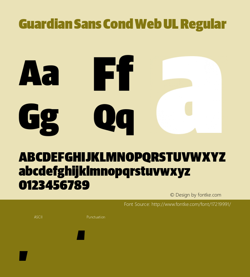 Guardian Sans Cond Web UL Regular Version 1.1 2012图片样张