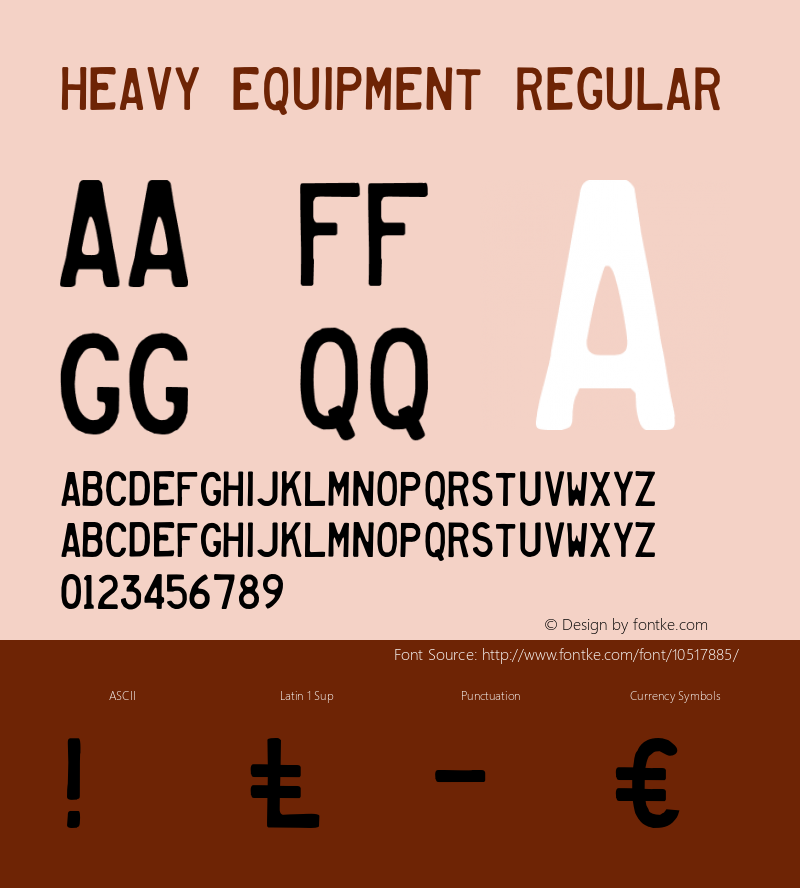 Heavy Equipment Regular 001.000图片样张