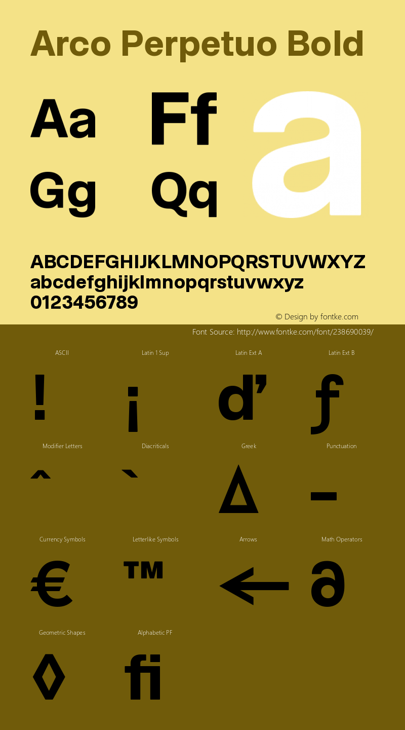 Arco Perpetuo Bold Version 1.122;Glyphs 3.1.1 (3145)图片样张