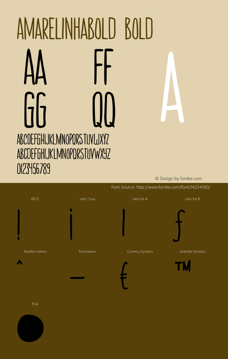 AmarelinhaBold Bold Version 001.000图片样张