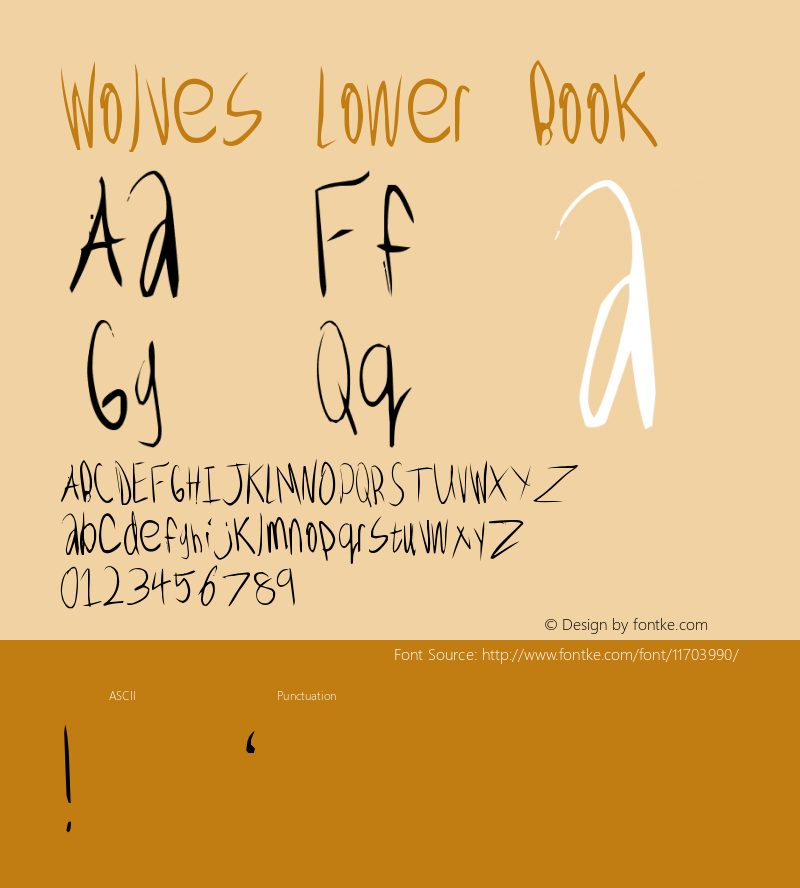 Wolves Lower Book Version  6/6/97 revision 0图片样张