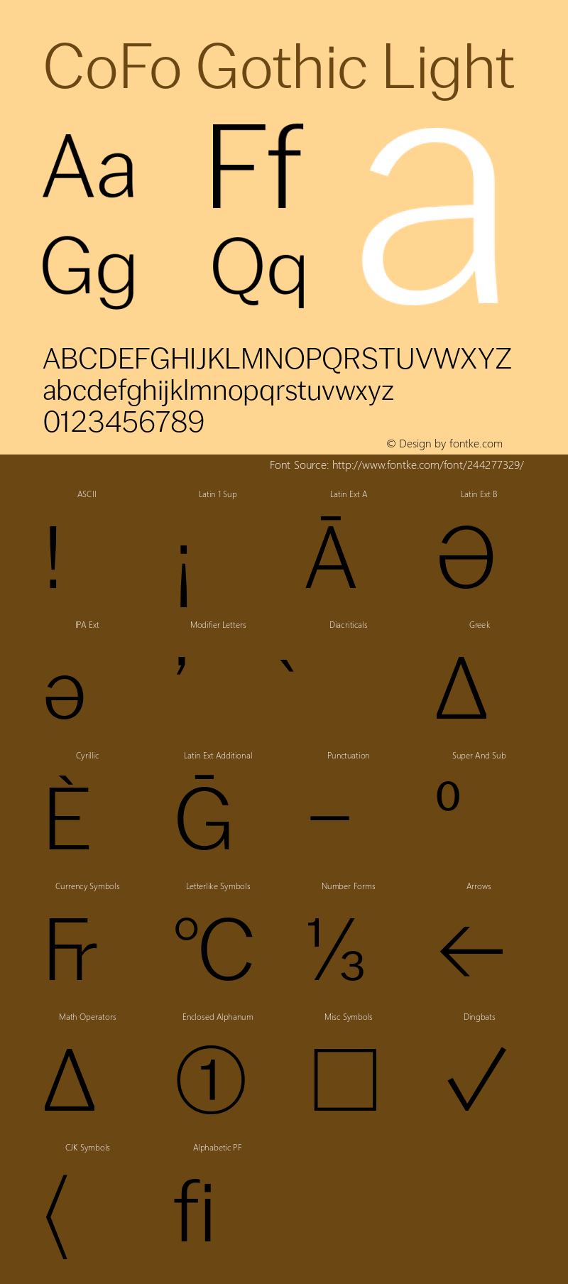 CoFo Gothic Light Version 1.001;Glyphs 3.1.2 (3151)图片样张