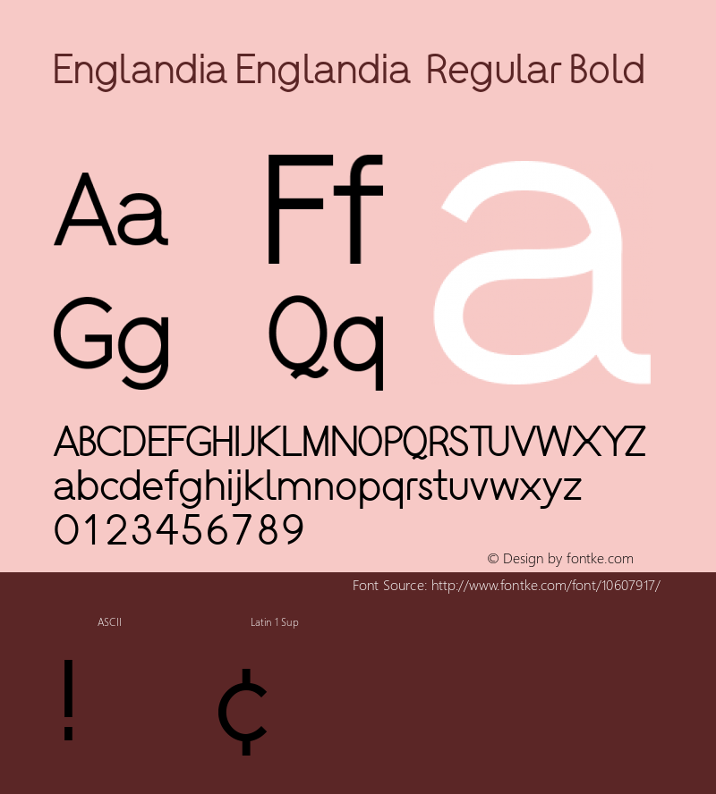 Englandia Englandia  Regular Bold Version 1.00 November 3, 2014, initial release;com.myfonts.easy.pavel-lipcean.englandia.bold.wfkit2.version.4jPq图片样张