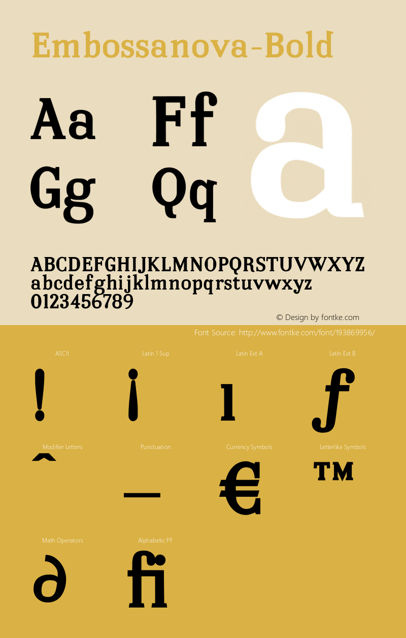 ☞Embossanova-Bold Version 1.000;PS 001.001;hotconv 1.0.56;com.myfonts.emboss.embossanova.bold.wfkit2.3NqP图片样张