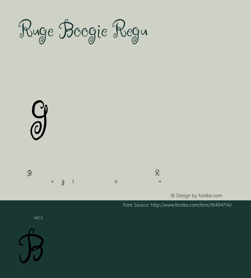 Ruge Boogie Regular Version 1.003图片样张