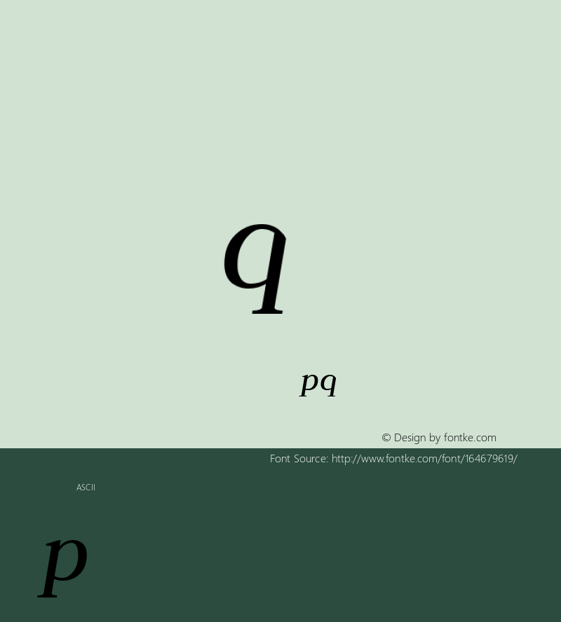 Judson Italic Version 20110429图片样张