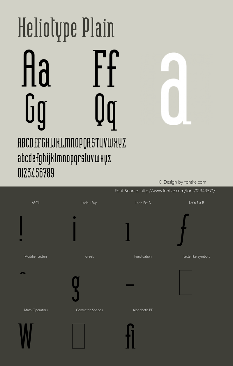 Heliotype Plain Version 1.0图片样张