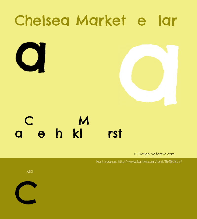 Chelsea Market Regular Version 1.001图片样张